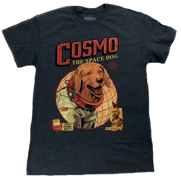 Marvel: Guardians of the Galaxy Vol.3 'Cosmo' Dark Grey Marl Adult T-Shirts